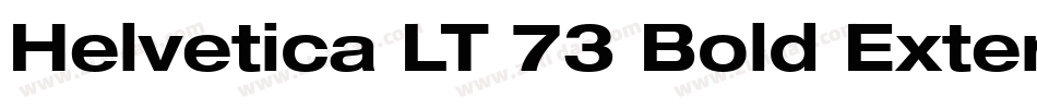 Helvetica LT 73 Bold Extended字体转换